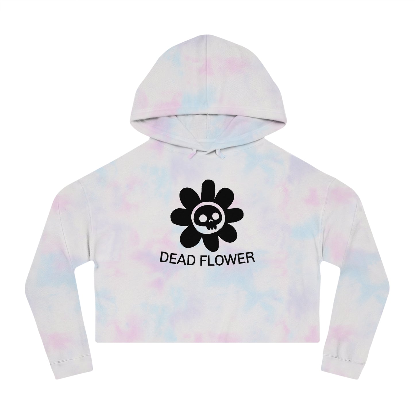 Dead Flower Cropped Hoodie