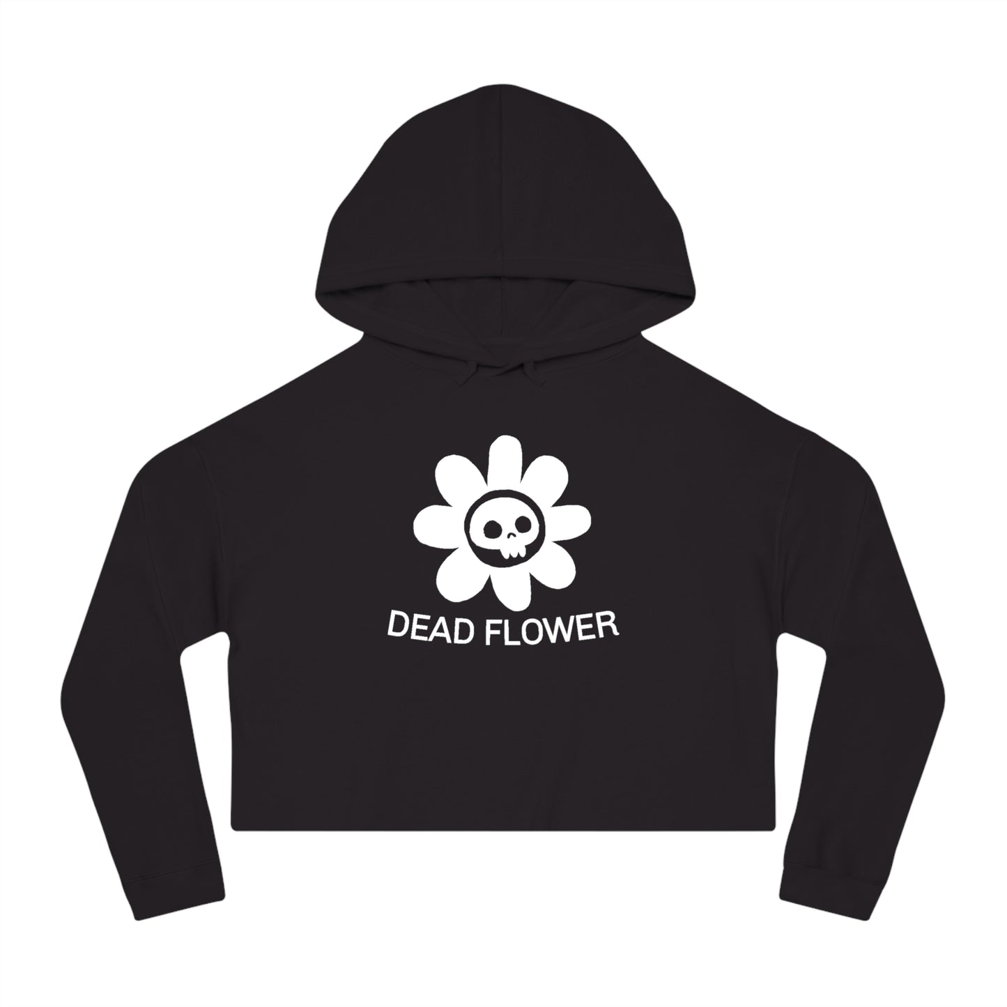 Dead Flower Cropped Hoodie