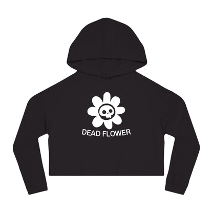 Dead Flower Cropped Hoodie