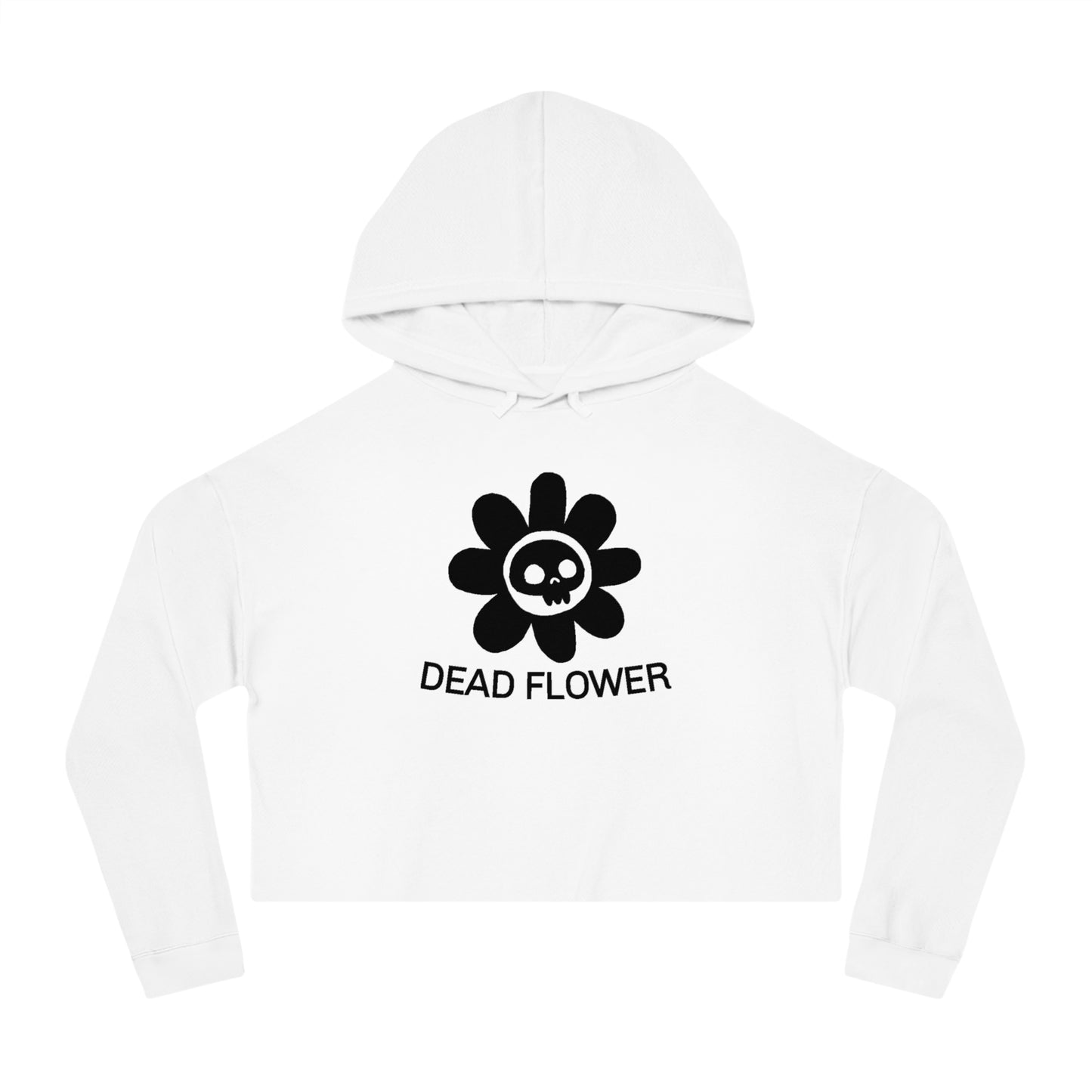 Dead Flower Cropped Hoodie