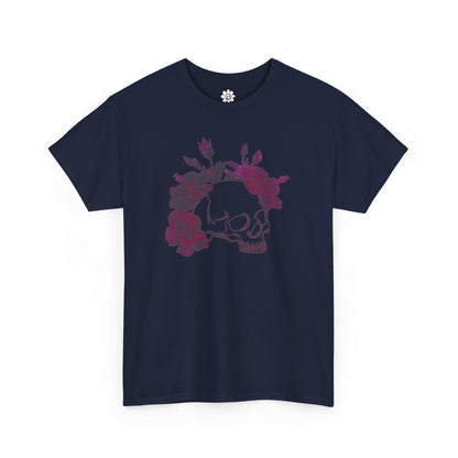 Skull Hibiscus Flower T-shirt